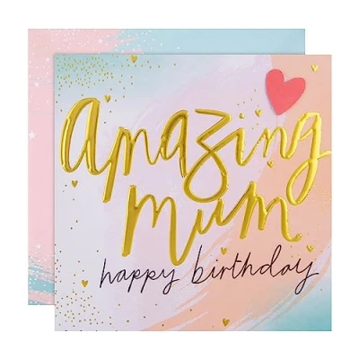 Image of Hallmark Birthday Card for Mum Contemporary Heart Design