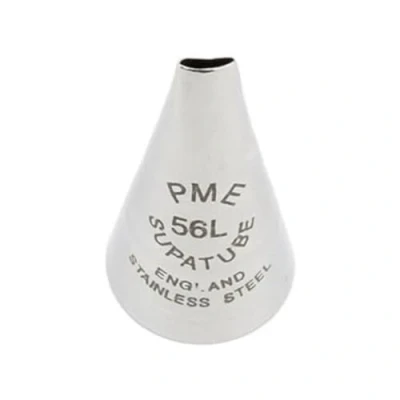 Image of PME Seamless Stainless Steel Small Petal Supatube for Left Handed Use no. 56L, Silver, 1.72 x 3.5 cm