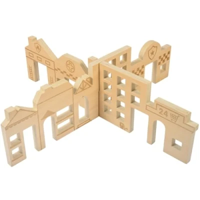 Image of TickiT 74067 Discovery Town Dividers Pretend Wooden Toy Small World Play