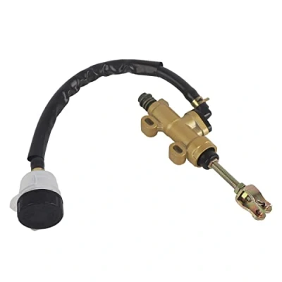 Image of Rear Brake Master Cylinder Pump, Universal Foot Pump with Reservoir Motorcycle Main Hydraulic for Dirt Bike ATV