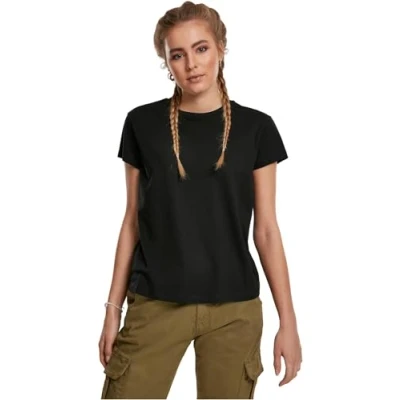 Image of Urban Classics Ladies Basic BOX TEE Tshirt, Women&#039;s, Size: Large, Black