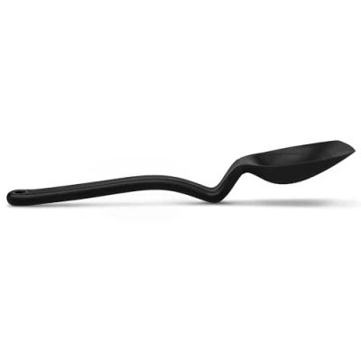 Image of Dreamfarm Supoon Non Stick Silicone Sit Up Scraping &amp; Cooking Multifunctional Spoon with Measuring Lines Kitchen Utensil Black