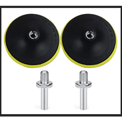 Image of OxoxO Hook and Loop Backing Pad 6 Inch/150mm Sanding Polishing Backer Plate with M14 Drill Adapter for Random Orbit Sander Polisher Buffer (2 Pack)