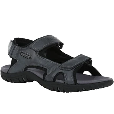 Image of Regatta Mens Haris PU Leather Sandals Briar 12 UK