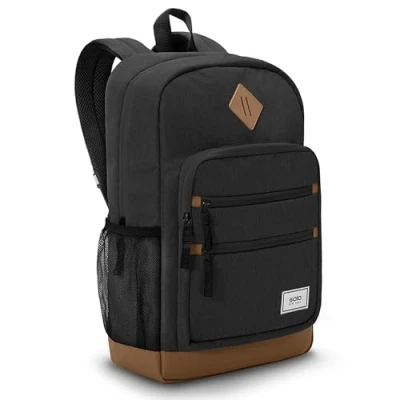 Image of Solo New York Re:Fresh Machine Washable Backpack, Black, Fits up to 15.6&quot; Laptop