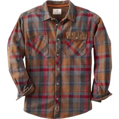 Image of Legendary Whitetails Men&#039;s Harbor Heavyweight Flannel Shirt, Smokey Mountain Plaid, Large Tall