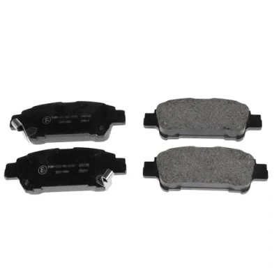 Image of V9118B032 Brake pad set BLUE PRINT ADT342119 Rear Axle with acoustic wear warning TOYOTA: Previa / Estima II, Alphard I, Avensis Verso