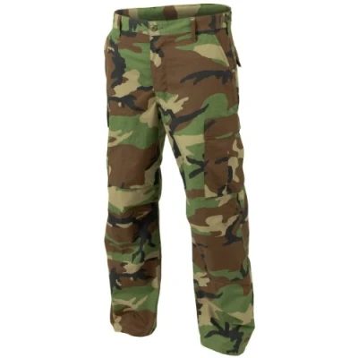 Image of Helikon Genuine BDU Trousers Polycotton Ripstop Woodland Size L