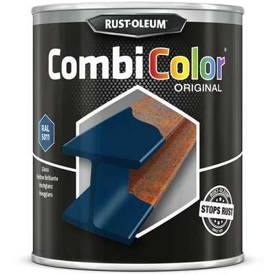 Image of Rust oleum 7329 Combicolor Steel Blue Metal Paint 750ML