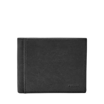 Image of Fossil Men&#039;s RFID Flip ID Bifold Wallet, Ingram Black, One Size