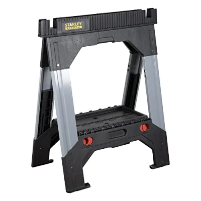 Image of Stanley 1 92 980 Fatmax Telescopic Saw Horse, 815mm x 100mm 650mm, Pack of 2