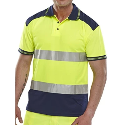 Image of Pk Shirt Two Tone Saturn Yellow / Navy 3XL
