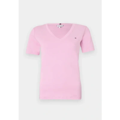 Image of Tommy Hilfiger SLIM CODY Basic Tshirt, Women&#039;s, Size: XXS, Classic pink