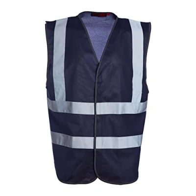 Image of Blackrock Hi Vis Vest, Navy Viz Jacket, Reflective High Vests, PPE Clothing, Vis, Hivisible, Cycling, Security Mens Womens Childs Kids Boys Girls, Running Vest Size 4XL