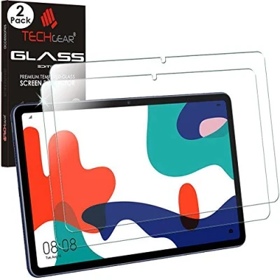 Image of TECHGEAR Glass Edition [2 Pack] Screen Protectors for Huawei MatePad 10.4, Genuine Tempered [9H Toughness] [HD Clarity] [Scratch Resistant] [No Bubble]