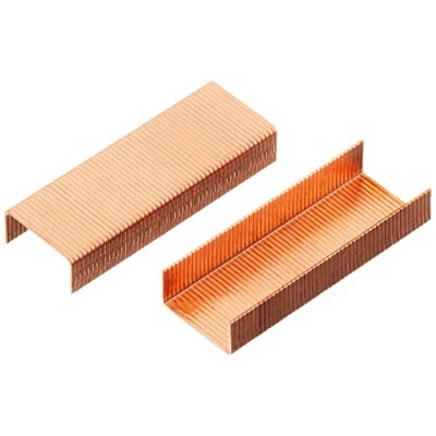 Image of Rapid 24/6mm Standard Staples, For Stapling up to 20 Sheets, Use with Desktop and Electric Staplers, Copper Plated, Box of 1000, 24855700