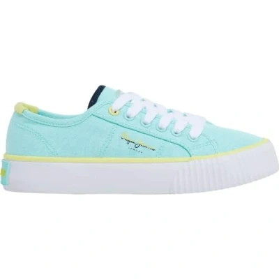 Image of Pepe Jeans Ottis Basic G Sneaker, Blue (Pearl Blue), 4 UK
