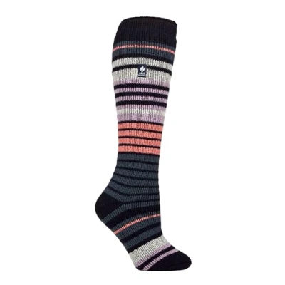 Image of Women&#039;s 1 Pair SOCKSHOP Heat Holders 2.3 TOG Thermal Ski Socks Navy / Blue Sapphire 4 8