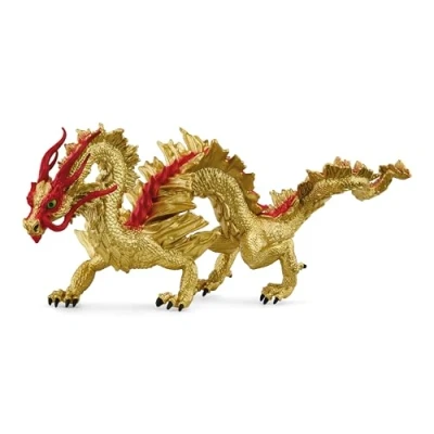 Image of schleich 72206 Chinese New Year golden Dragon, from 7 Years, ELDRADOR CREATURES Figurine, 29 x 12 cm, Gold
