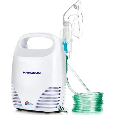 Image of Hangsun Nebuliser Machine for Adults and Kids Compact Compressor System Vaporizer Mist Steam Inhaler CN560 Portable Silent Home Use