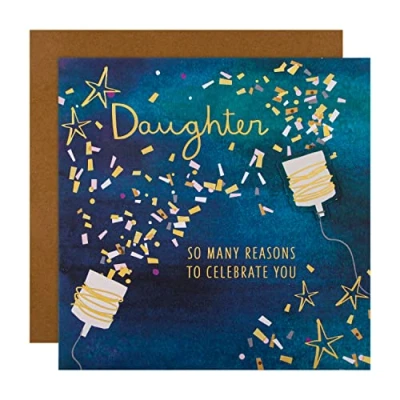 Image of Hallmark Large Birthday Card for Daughter Contemporary Party Celebration Design