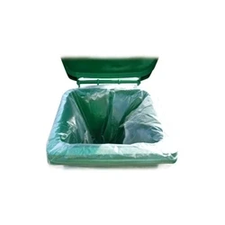 Image of 2Work Wheelie Bin Liner Clear (100 Pack)