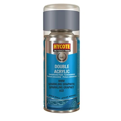 Image of Hycote Double Acrylic Aerosol Car Spray Paint, BMW Sparkling Graphite, 150 ml