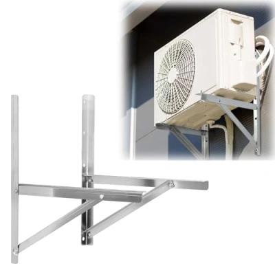 Image of Mini Split Air Conditioner Wall Mounting Bracket, Heavy Duty Foldable Support Bracket for AC / Heat Pump Unit 9000 36000 BTU (1 Pair)