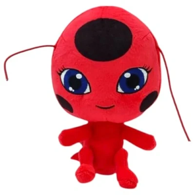 Image of Miraculous Kwami Tikki Plush Toy From Tales Of Ladybug And Cat Noir 15cm Soft Super Cuddly Toys Bring Their Favourite TV Show To Life Bandai
