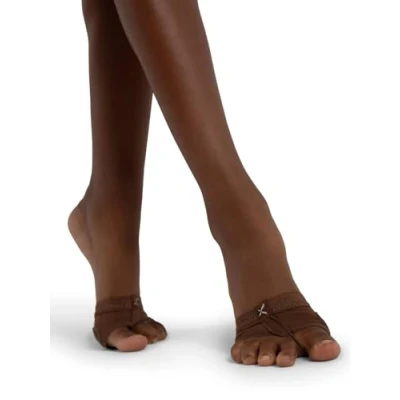 Image of Capezio Barely There footUndeez™ Ballet Shoes, Flexible Padded Shoe For The Appearance Of Dancing Barefoot, Supportive Dance Shoes Barefoot Performances Espresso, XL (Xtra Large)