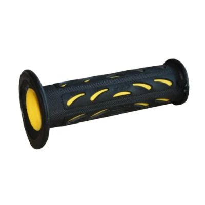 Image of Progrip PG0724/Yellow/Black Grips Superbike Gel Touch Yellow/Black