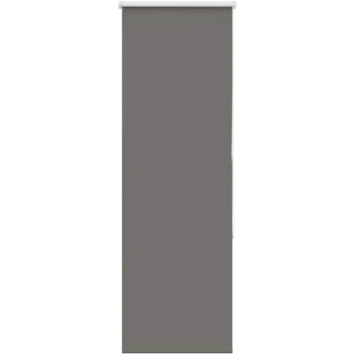 Image of vidaXL Roller Blind Blackout Grey 45x175 cm Fabric Width 40.7 Polyester