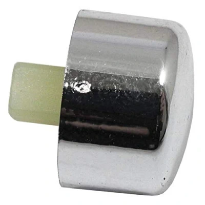Image of SPARES2GO Ignition Switch Button compatible with Rangemaster Hob Cooker (Chrome)