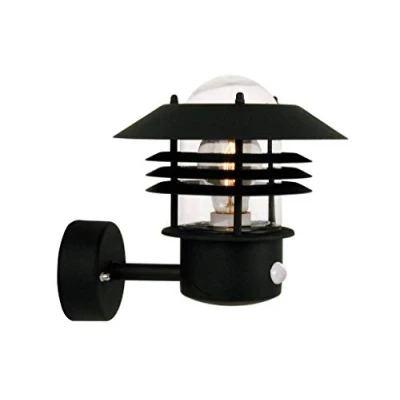 Image of Nordlux Vejers Wall Lamp w/Sensor Black