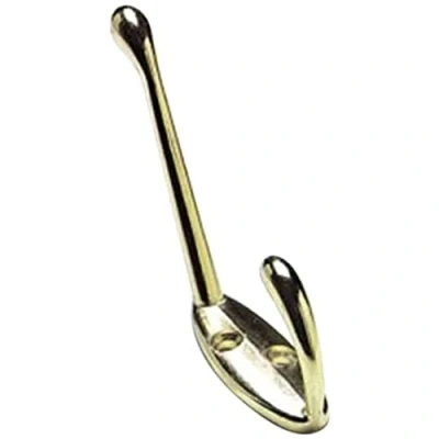 Image of Merriway® BH01127 (2 Pcs) Electro Brassed Hat and Coat Hooks Pack of 2 Pieces