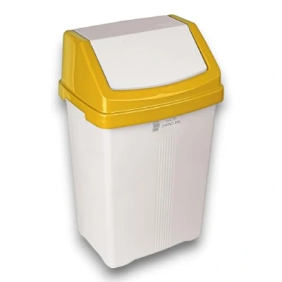 Image of Robert Scott Swing Top Bin 50 Litre Capacity (Yellow)