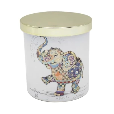 Image of L &amp; P Home Gifts Kooks Elephant Candle Gift Ideal for Women Men Designed by Bug Art Lovely All Occasions Luxury Décor Office