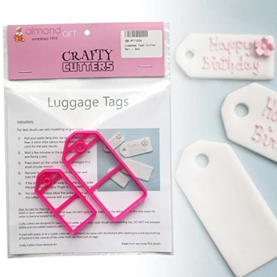 Image of Luggage/Gift Tag Cutter Set 2pc Cake Decorating &amp; Cupcake Topper Cutters