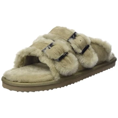 Image of ARA Women&#039;s Cosy Slipper, Olive, 4 UK