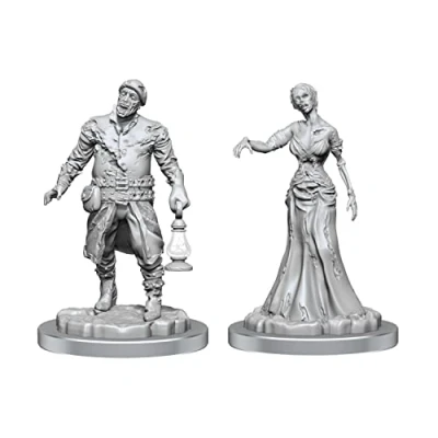 Image of WizKids Deep Cuts Unpainted Miniatures: Wave 18: Zombies Unpainted/Primed Dungeons and Dragons Miniature by Compatible with DND Other Tabletop RPG Games TTRPG