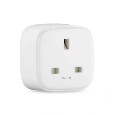 Image of Amazon Basics Single Outlet Indoor 2.4 GHz Wi Fi Smart Plug, works with Alexa only, 1 Pack, White, UK