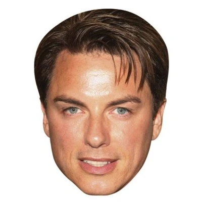 Image of FoxyPrinting John Barrowman Celebrity Cardboard Party Face Mask Fancy Dress