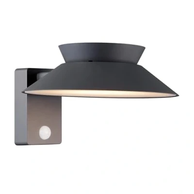 Image of Nordlux Justina Solar Wall Light Anthracite Outdoor LED Homeware Lighting Décor 5W 3000K 3.7V IP44 Class 3 (12V)