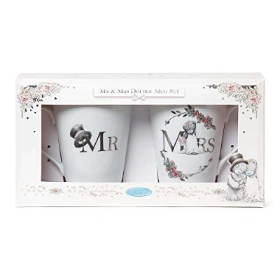 Image of Me to You AGM01033 Tatty Teddy Mrs Mug Gift Set, Ceramic, White