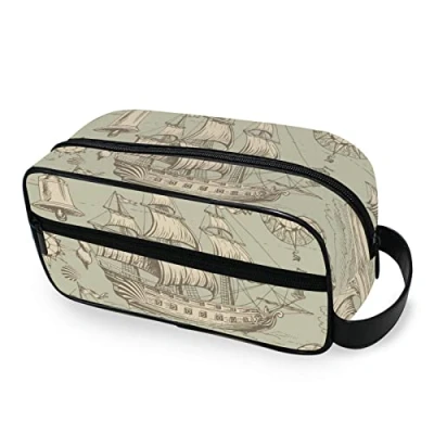Image of Moyyo Sea Travels Wash Bag Travel Toiletry Portable Hanging Cosmetic for Women Men Kids Girls Boys