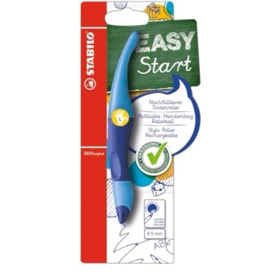 Image of Ergonomic Rollerball STABILO EASYoriginal Left Handed Pack of 1 Dark Blue/Light Blue