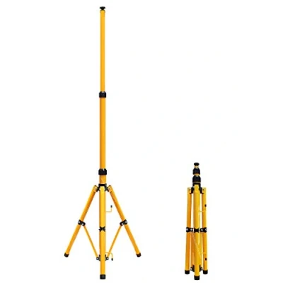 Image of Floodlight Tripod Stand for Job Site Lighting 1 Mount Retractable Frame TRI01