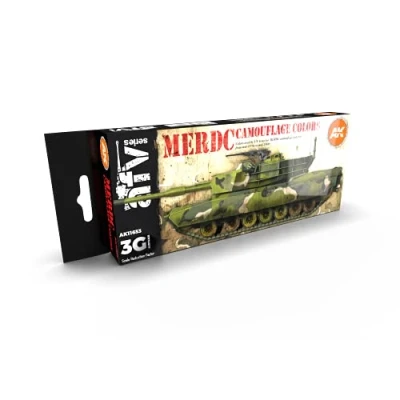 Image of AK Interactive AFV Series 3G Colors Acrylic Paints MERDC Camouflage (AK11653)