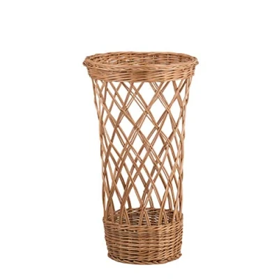 Image of e wicker24 Natural Wicker Baguette Basket for Baking Handwoven Round Bread Durable and Aesthetic Bakery Stylish Vintage Holder Large Serving