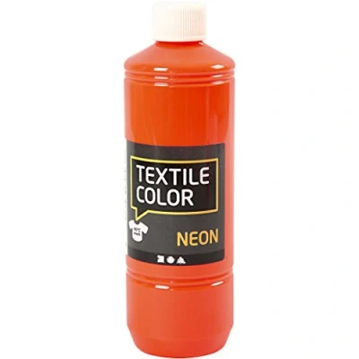 Image of Creativ Semi Covering Fabric Paint, neon Orange, One Size